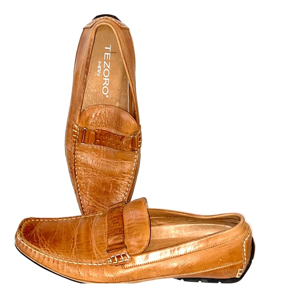Tesoro man loafer brown leather size 43